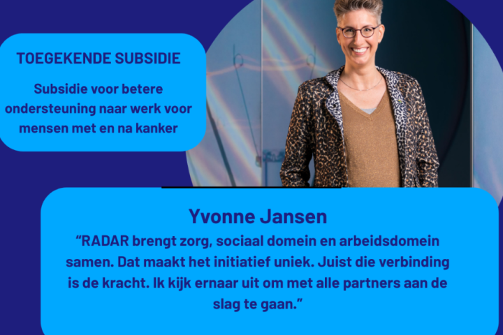 Een belangrijke stap voor mensen met en na kanker: RADAR gaat van start